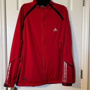Adidas red clima proof wind jacket